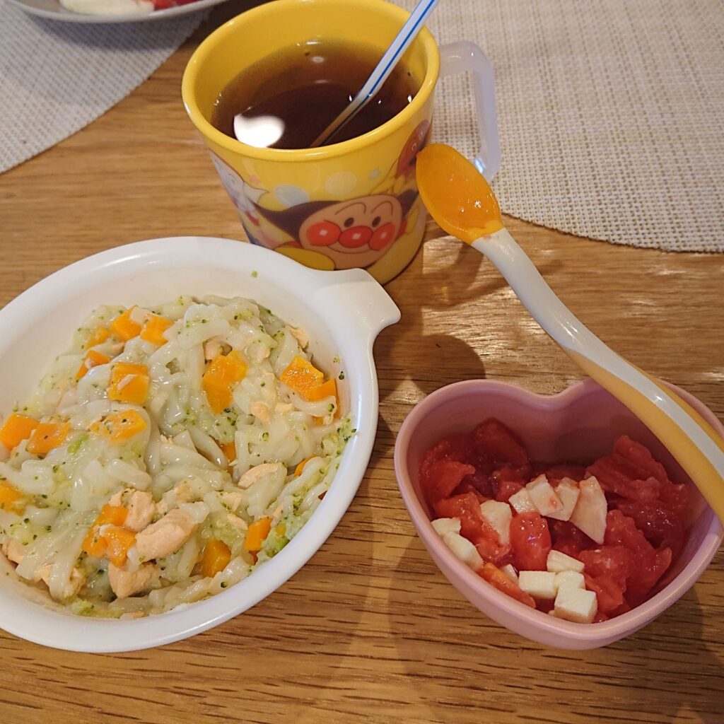 1歳半頃の幼児食の献立例（昼ごはん）