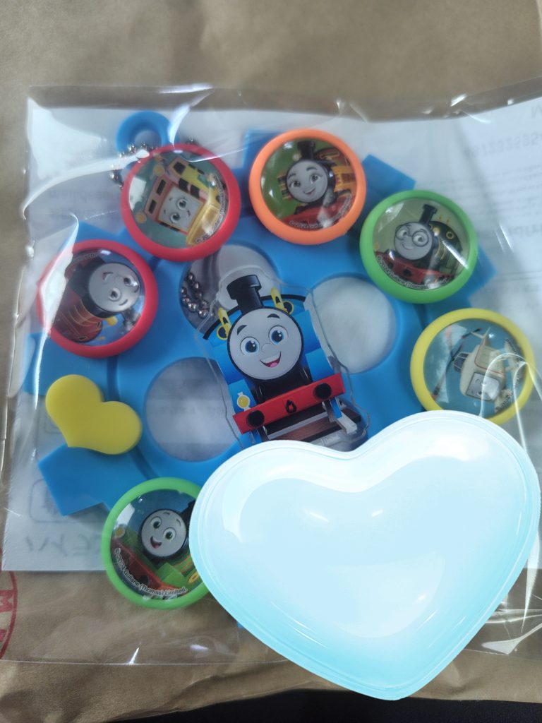 トーマスランドで子どもが作ったキーホルダー